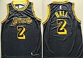 Lakers 2 Lonzo Ball Black 2018 19 City Edition Nike Swingman Jersey,baseball caps,new era cap wholesale,wholesale hats